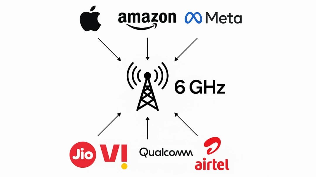 6 GHz స్పెక్ట్రమ్ కోసం పోరు: జియో, వొడాఫోన్‌లకు వ్యతిరేకంగా యాపిల్, అమెజాన్ కూటమి!